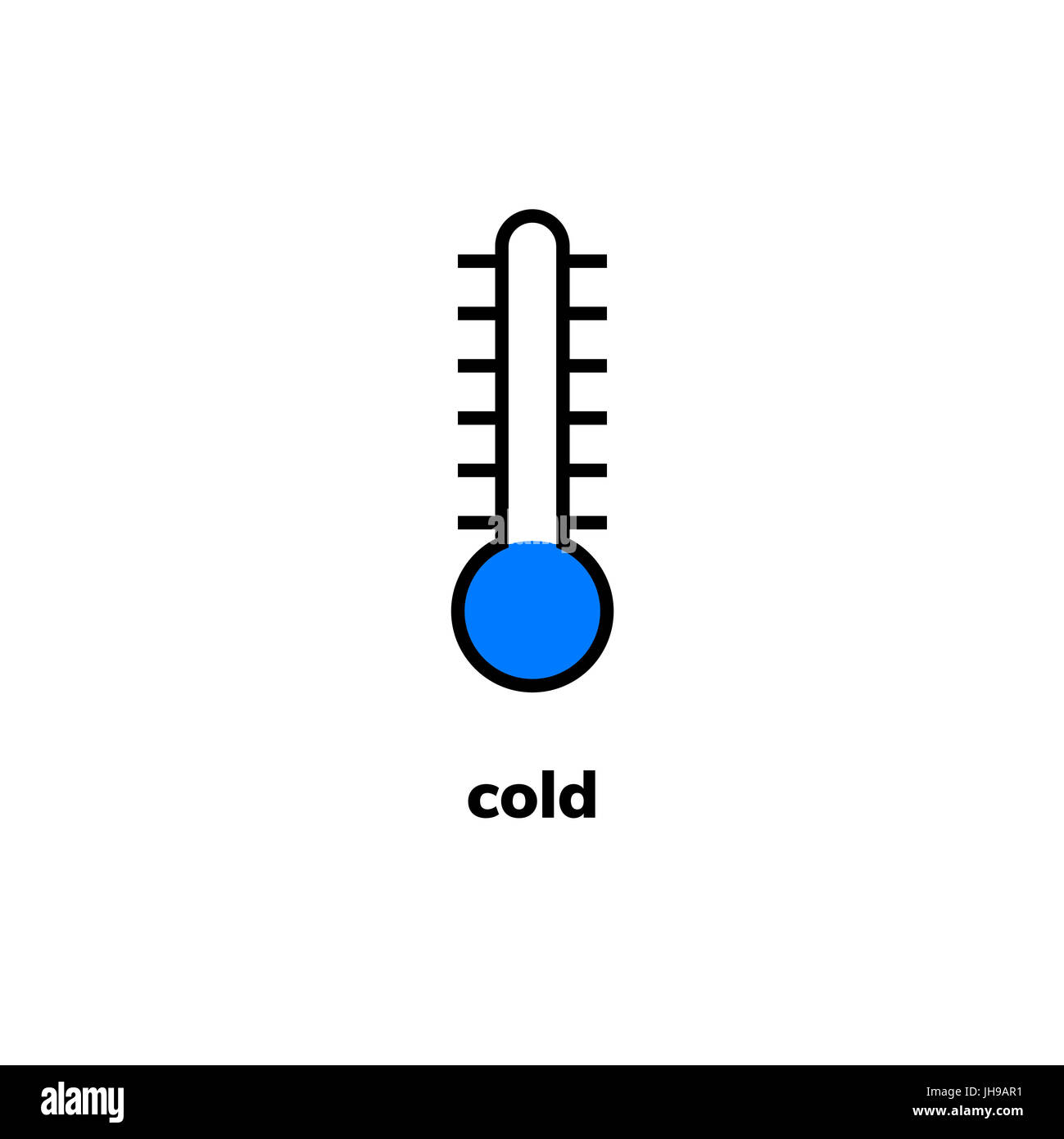 Temperatur Symbol Clipart Grafiken Schmal Bereich Quecksilber Thermometer Zeigt Kalte Stockfotografie Alamy