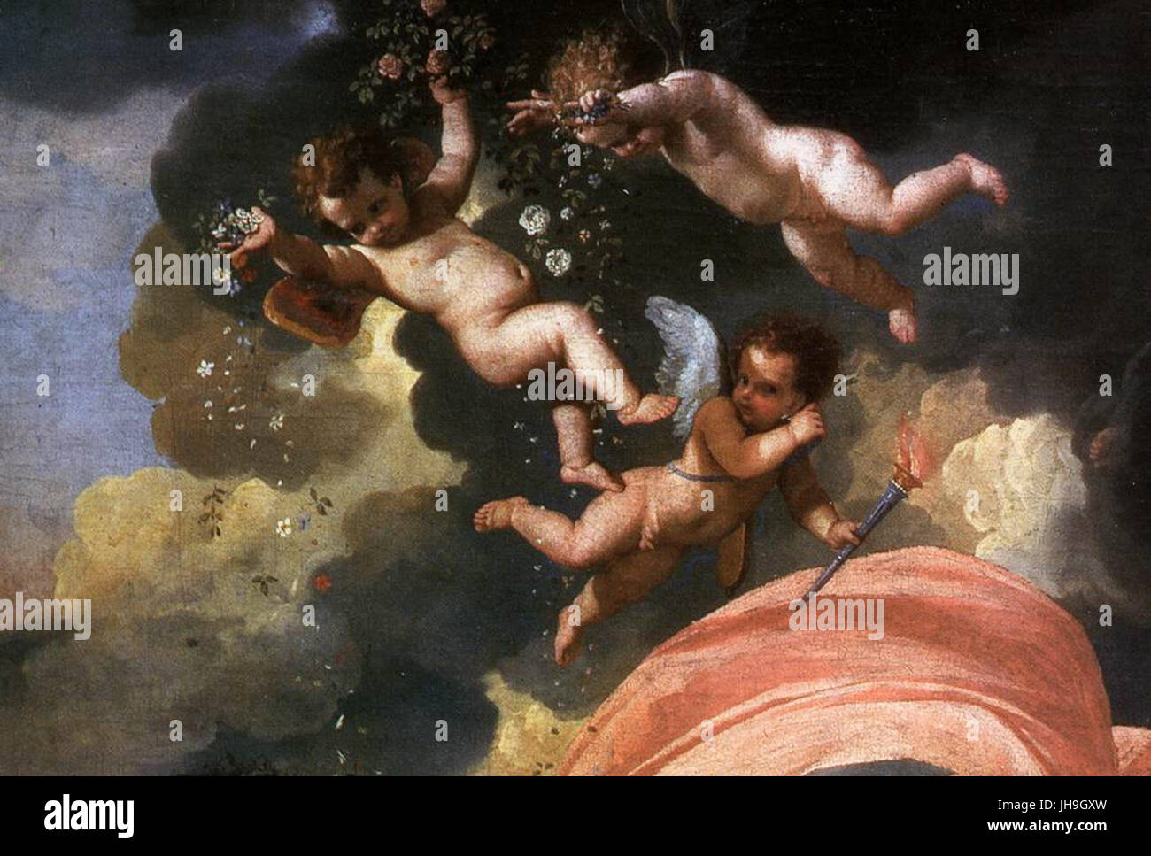 Nicolas Poussin - der Triumph des Neptun (Detail) - WGA18292 Stockfoto