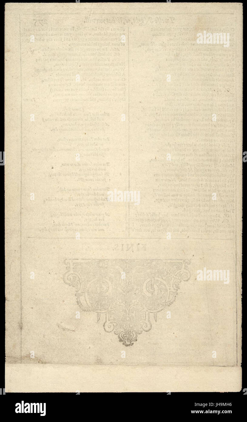 Erstes Folio, Shakespeare - 0294 Stockfoto