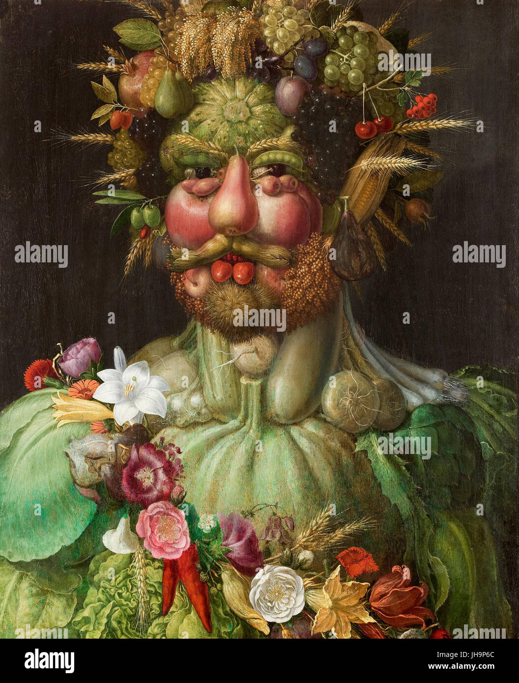 Giuseppe Arcimboldo - Rudolf II. von Habsburg als Vertumnus- Stockfoto