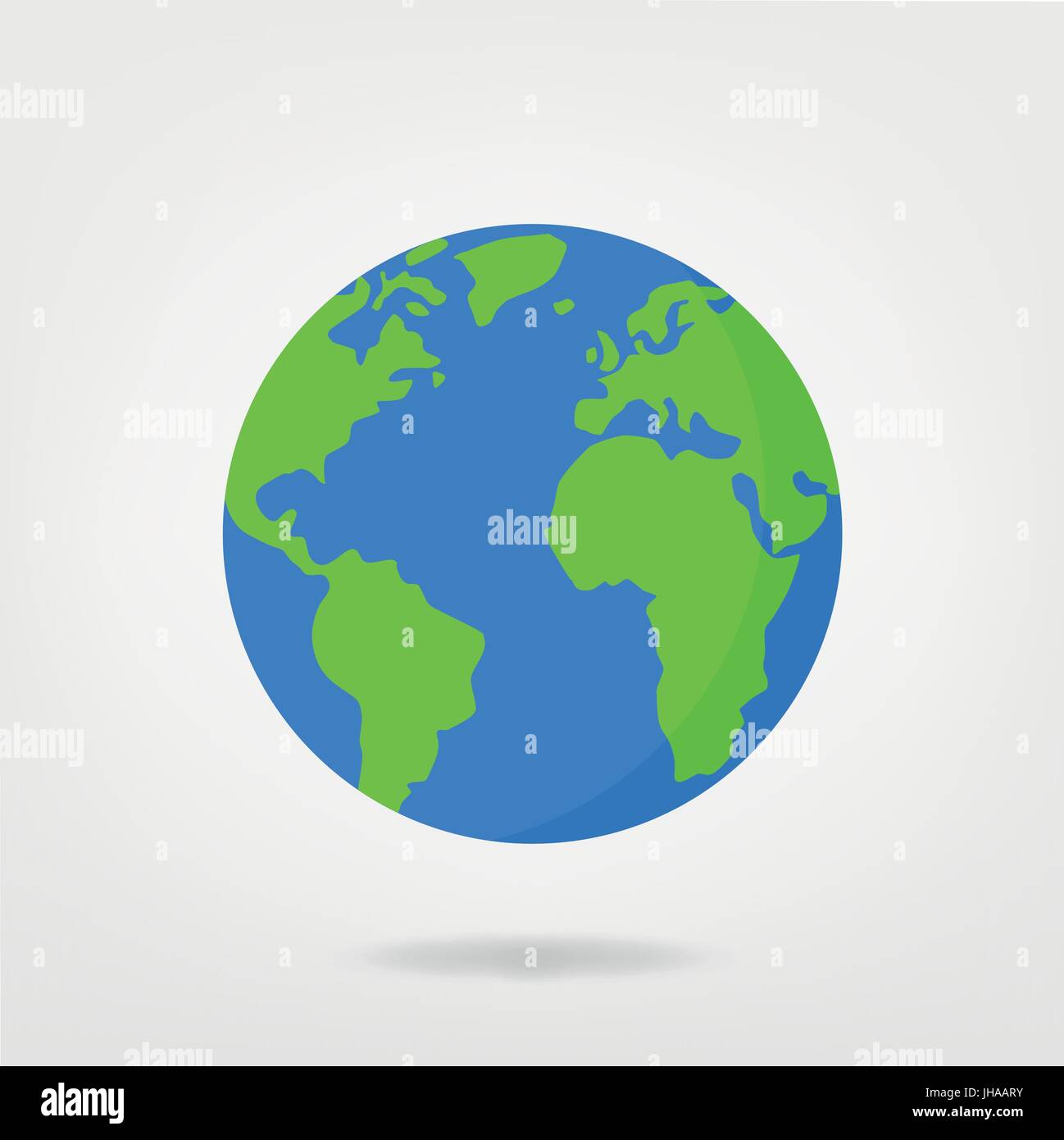 Welt-Illustration - Planet Erde-Vektorgrafik Stock Vektor