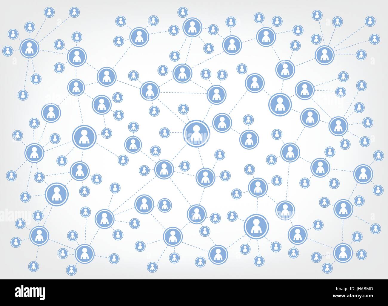 Social Media-Symbole / Illustration - Netzwerk Stockfoto
