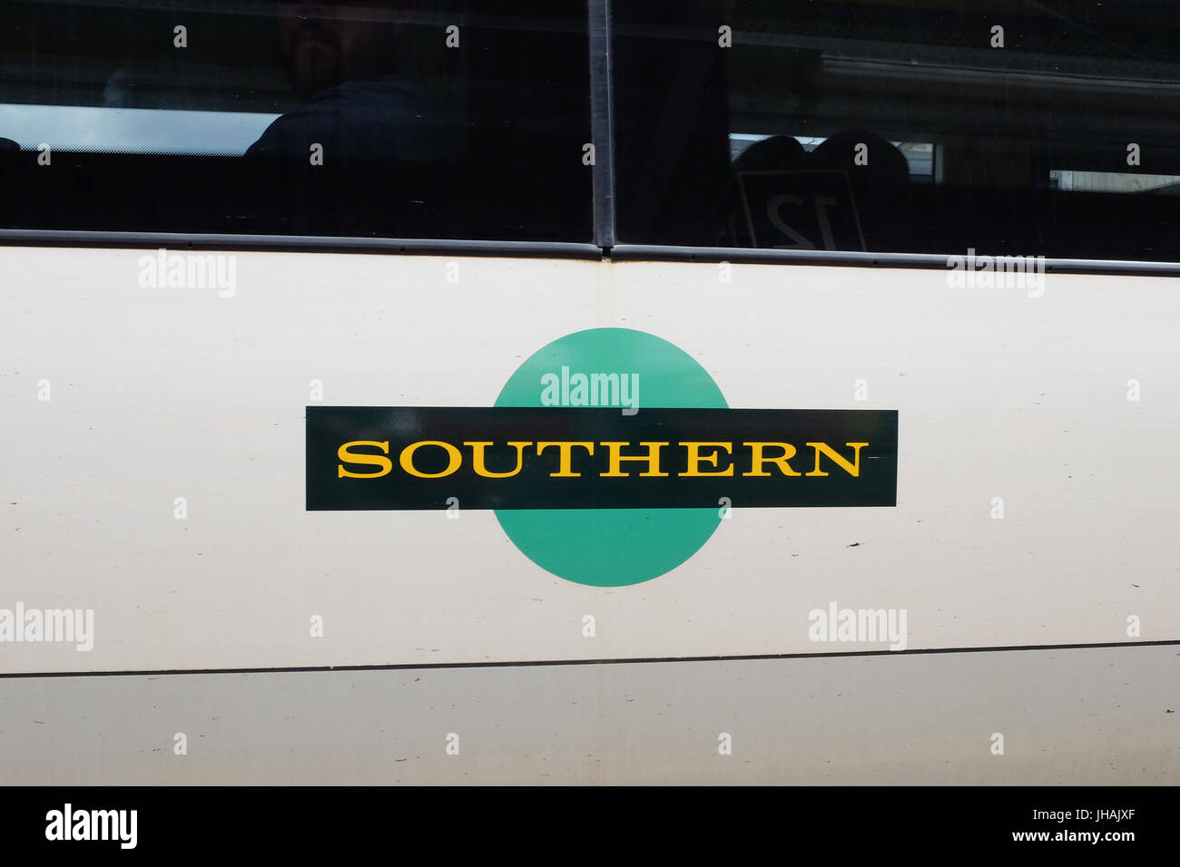 Logo der südlichen Züge in England, U.K Stockfoto