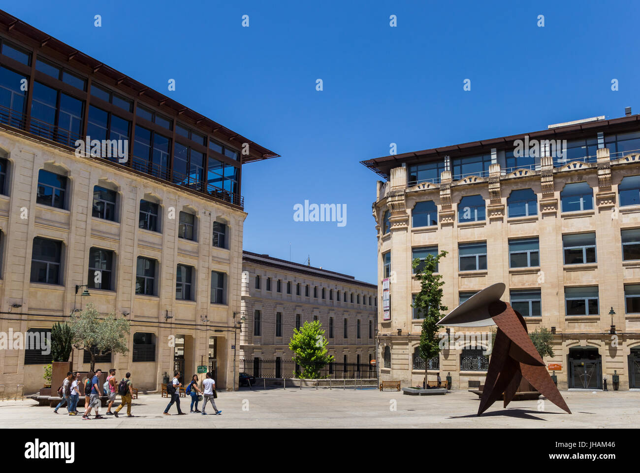 Hauptgebäude der Universität von Valencia in Alcoy, Spanien Stockfoto