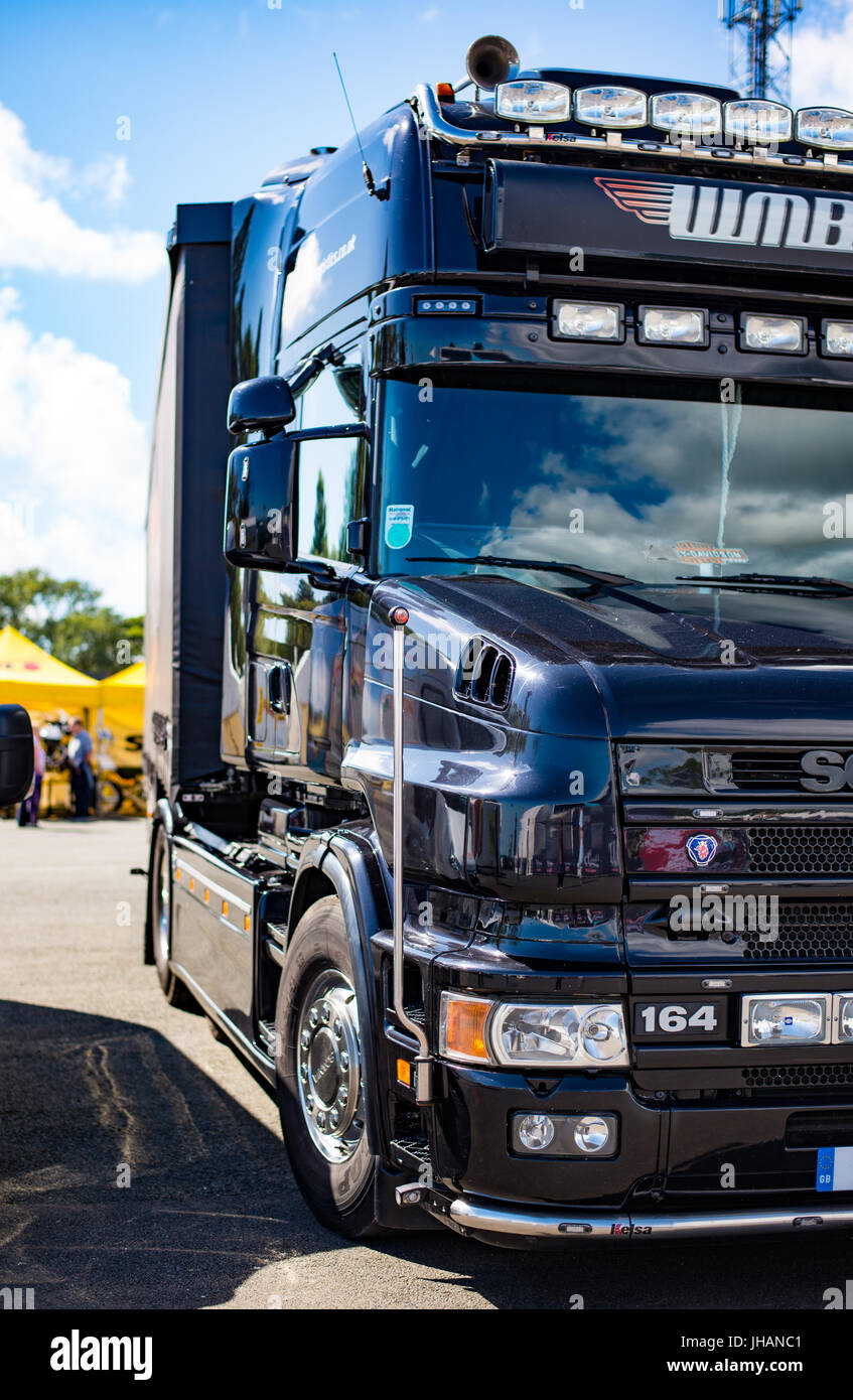 Großen Lkw bei TT Tribüne Stockfoto