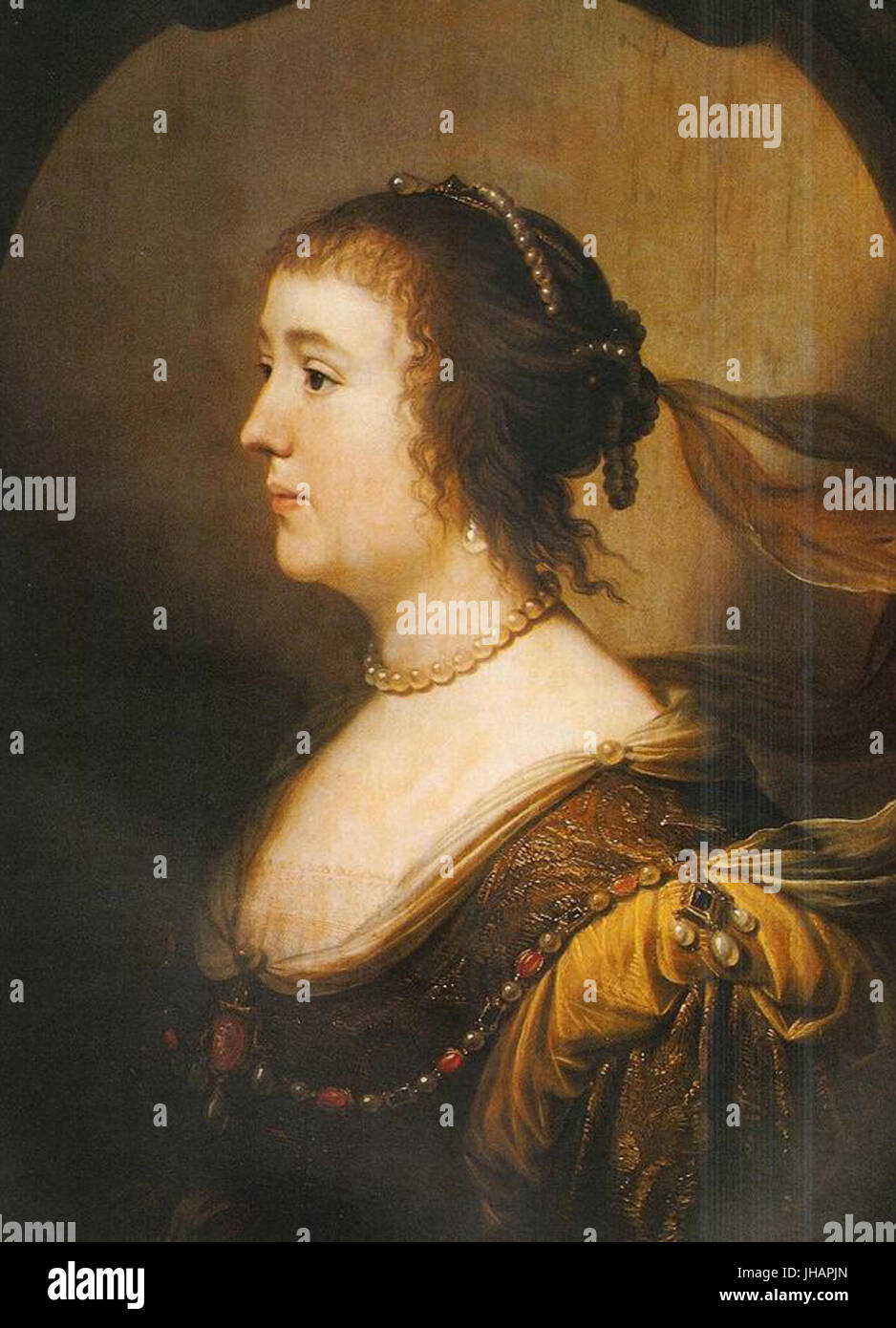 Gerrit van Honthorst - Amalia van Solms Stockfoto