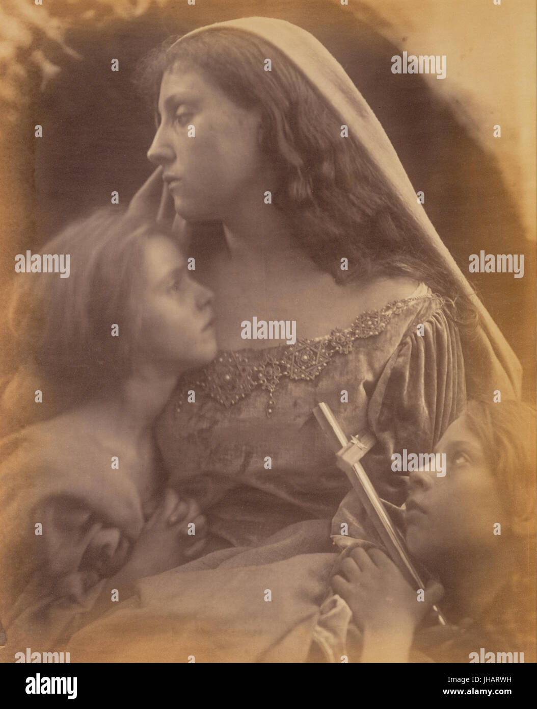 Julia Margaret Cameron (Britisch, Indien - heilige Familie A - geboren Stockfoto