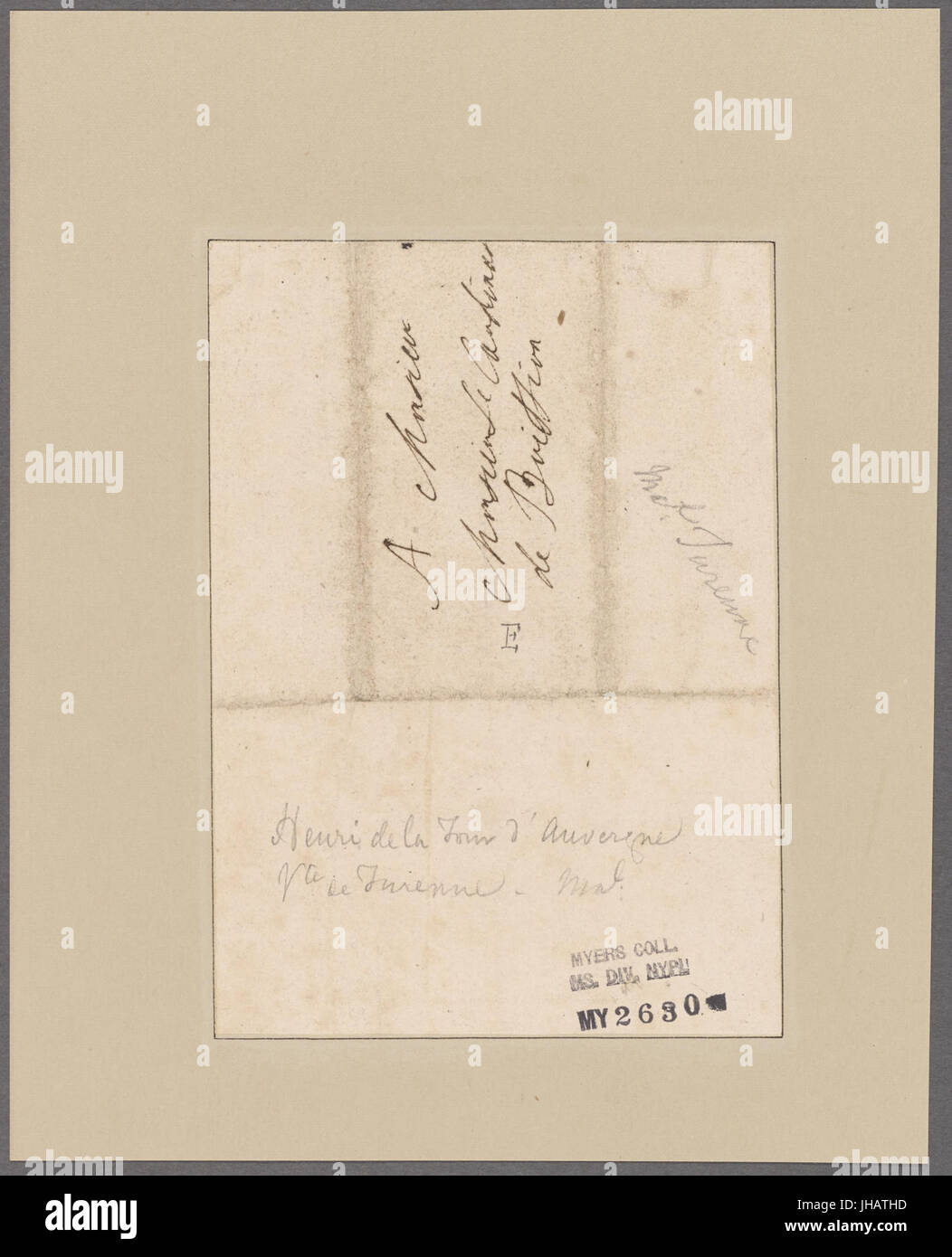 Henri De La Tour d ' Auvergne, Vicomte de Turenne (NYPL b11868620-5413367) Stockfoto