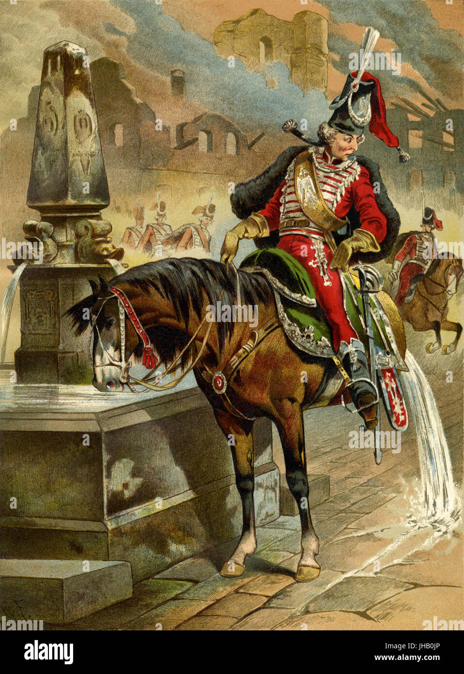 Gottfried Franz - Münchhausen mit einem halb-Pferd Stockfoto