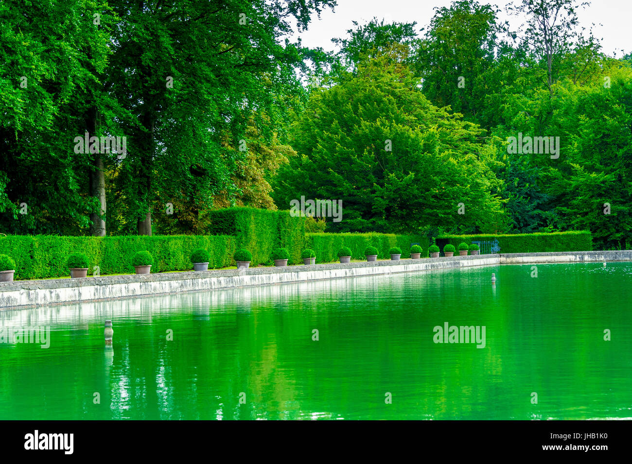 Die gepflegten Gärten des Parc de Saint-Cloud Stockfoto