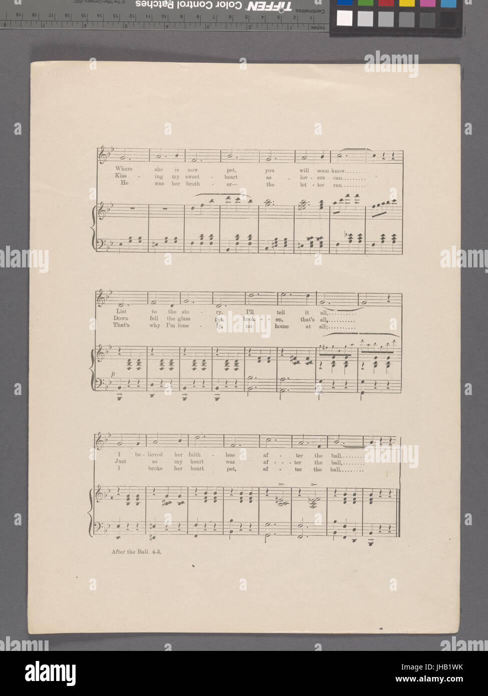 Nach dem Ball (NYPL Hades-667866-1687405) Stockfoto