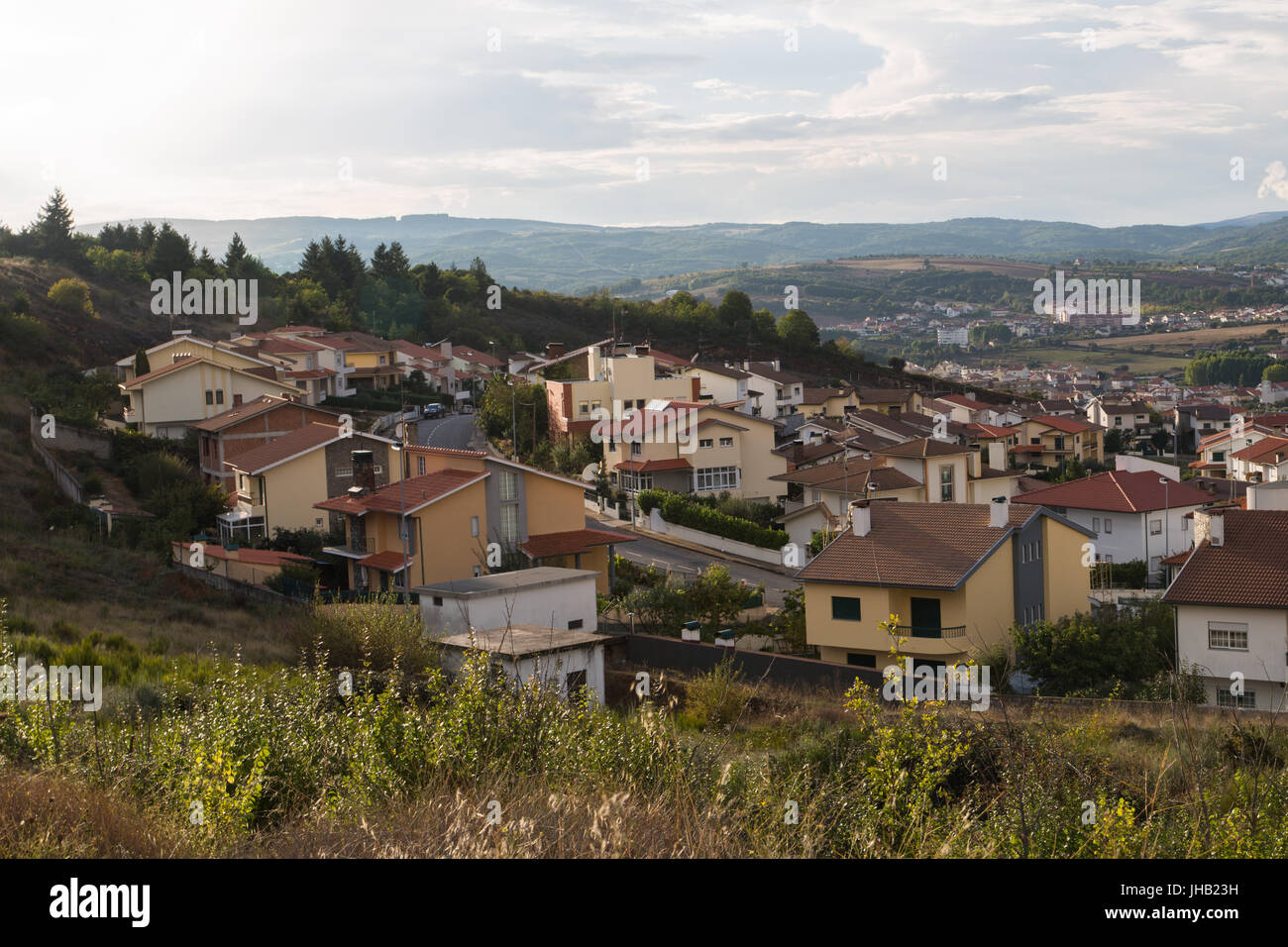 Die Stadt Bragança, Trás-os-Montes, Portugal Stockfoto