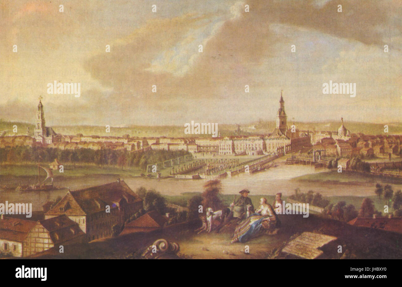 Johann Friedrich Meyer - Potsdam, Ansicht Vom Brauhausberg aus Stockfoto