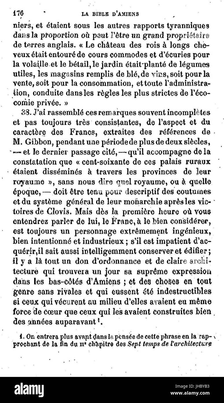 John Ruskin - La Bible Amiens - 176 Stockfoto