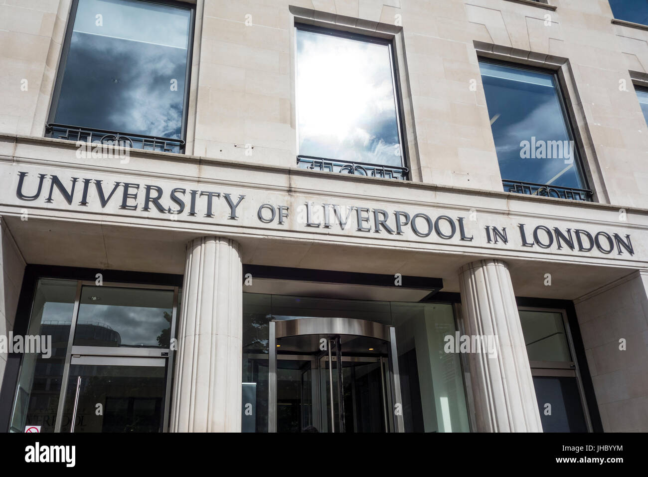 Universität von Liverpool in London Gebäude, Finsbury Square Stockfoto