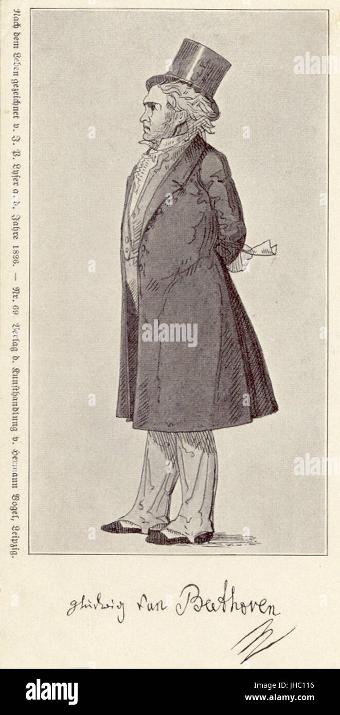 Lyser Beethoven Stockfoto