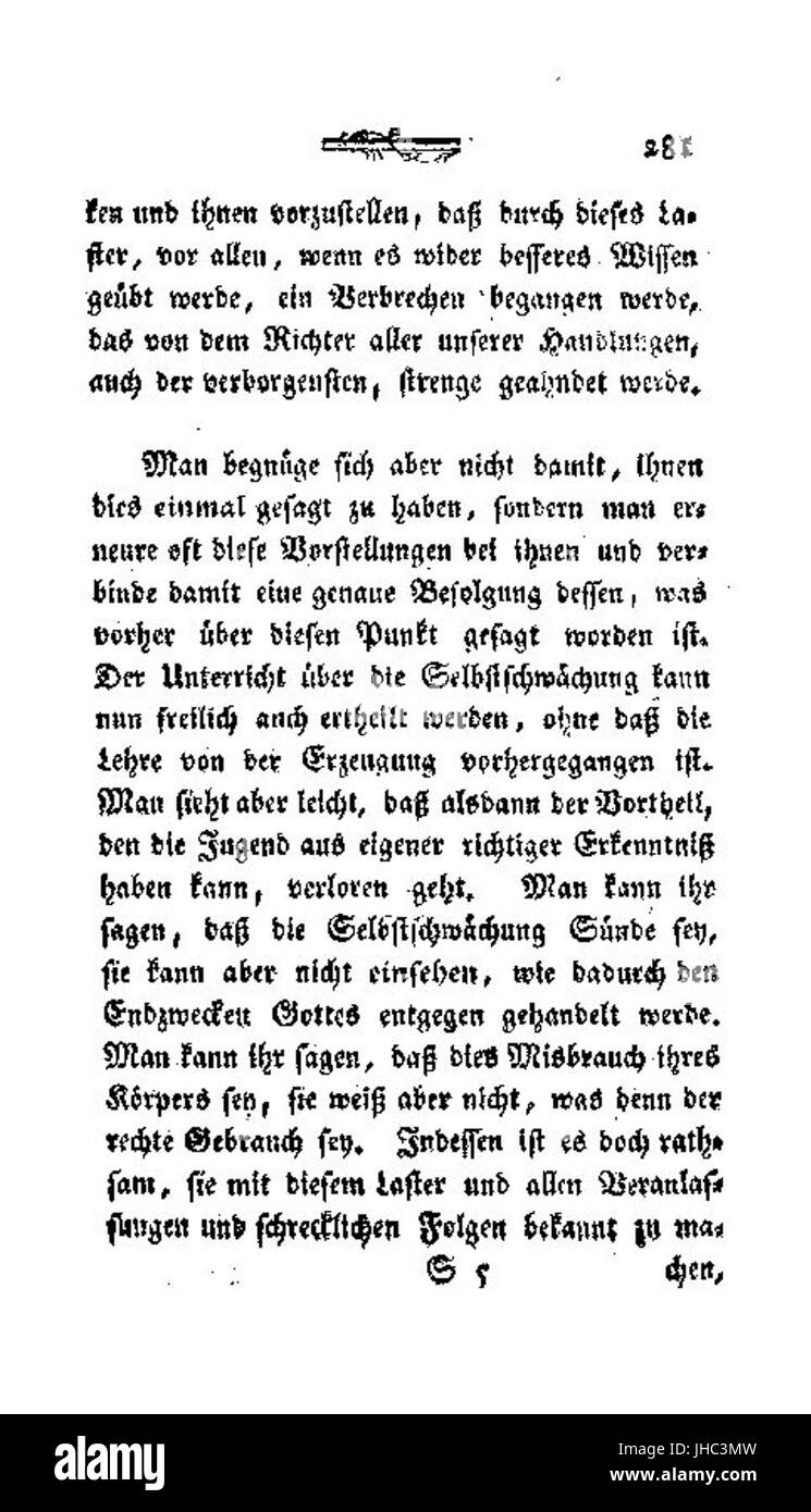 Laster der Unzucht (Oest) 281 Stockfoto