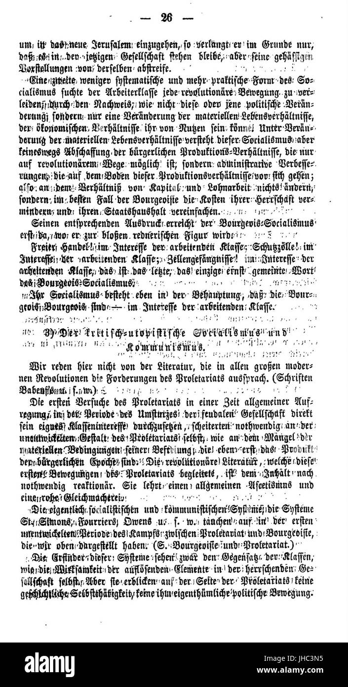 Manifest der Kommunistischen Partei (Marx), 026 Stockfoto