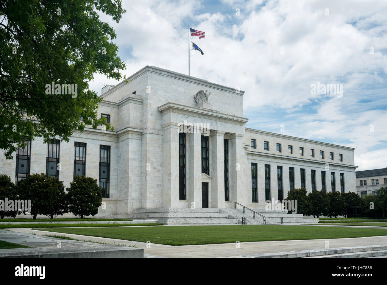 US-Notenbank Gebäude HQ Washington DC Stockfoto