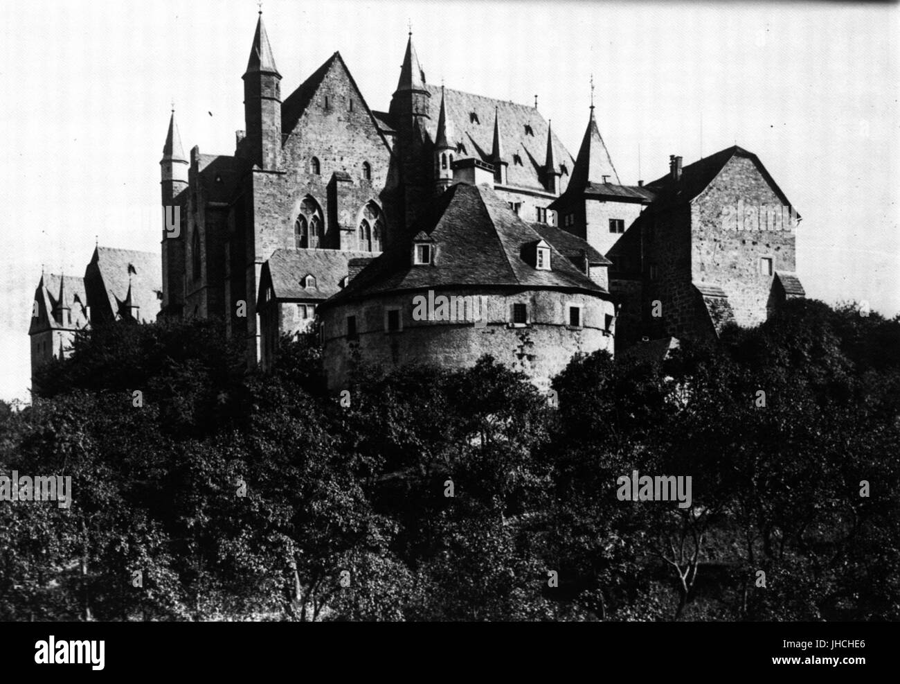 Marburger Schloss Nordwest c1890 Stockfoto