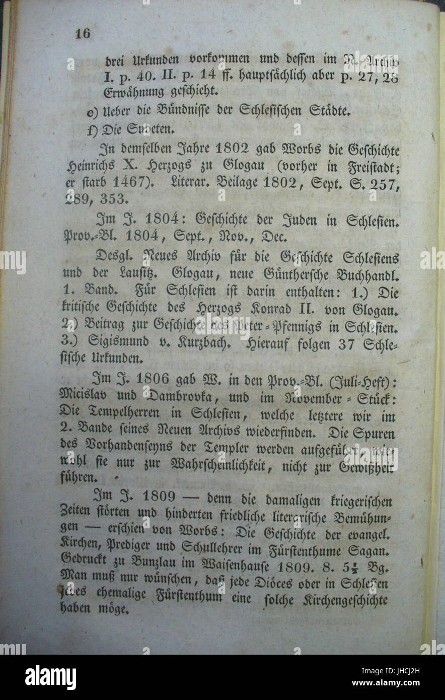 NLM 1834 Seite 016 Stockfoto