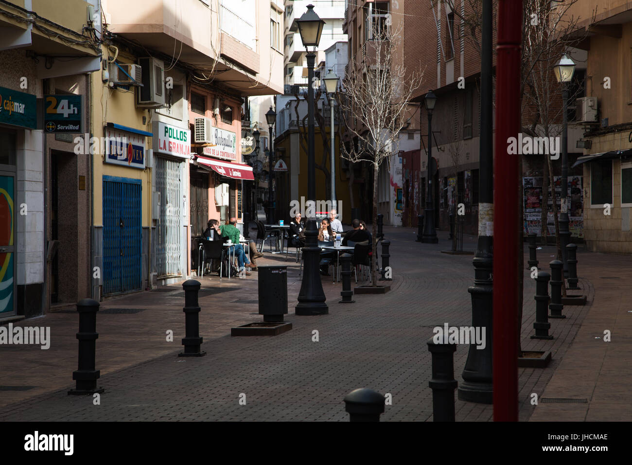 Straßenszene in Almeria, Andalusien, Spanien Stockfoto