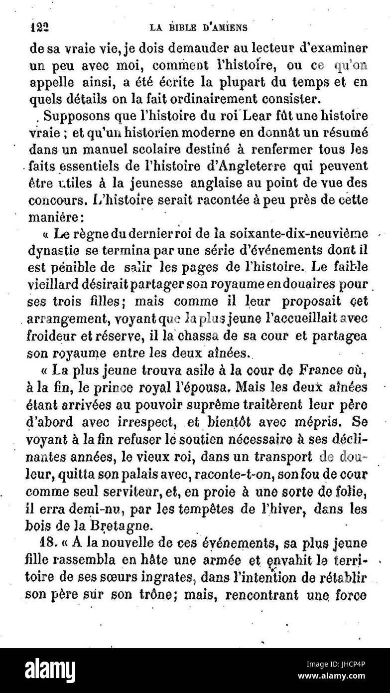 John Ruskin - La Bible Amiens - 122 Stockfoto