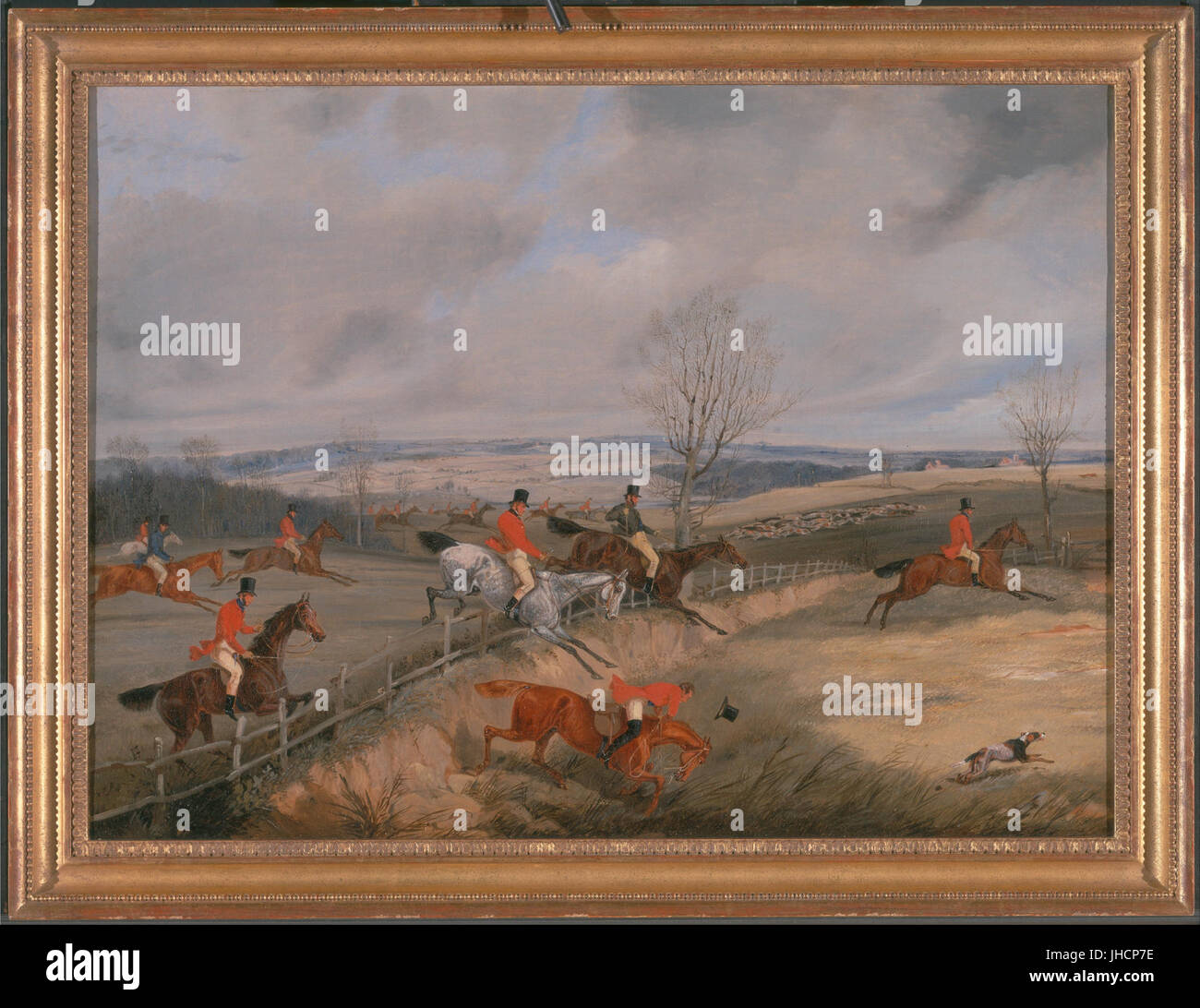 Henry Thomas Alken-Jagd Szene-Zeichnung der Cover- Stockfoto