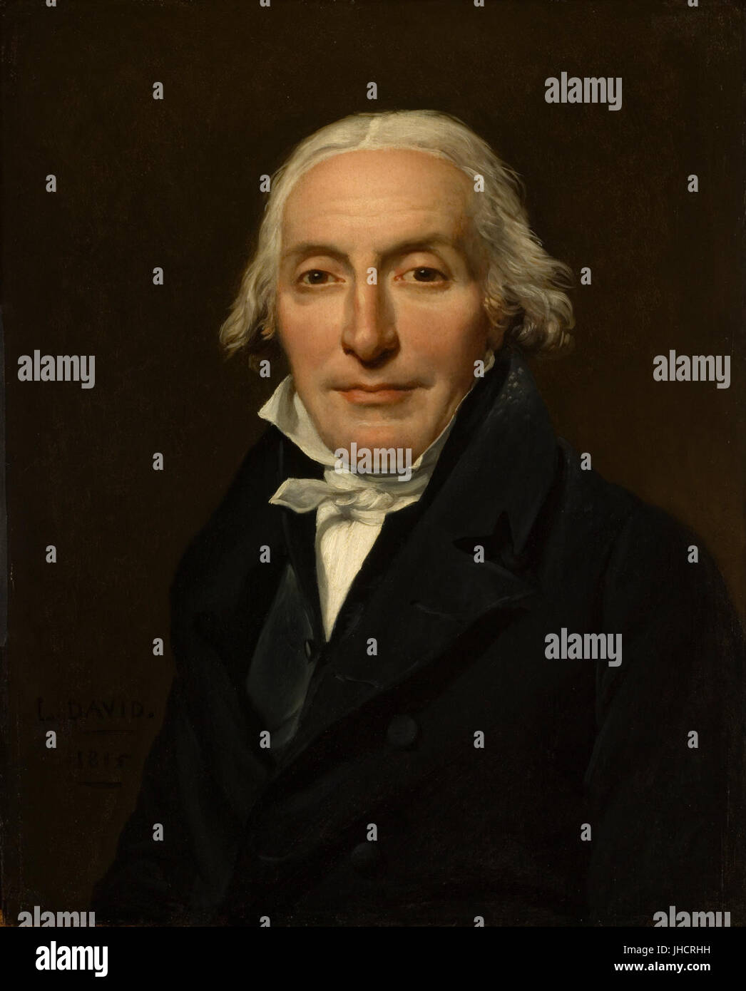 Jacques-Louis David - Portrait von Jean-Pierre Delahaye- Stockfoto