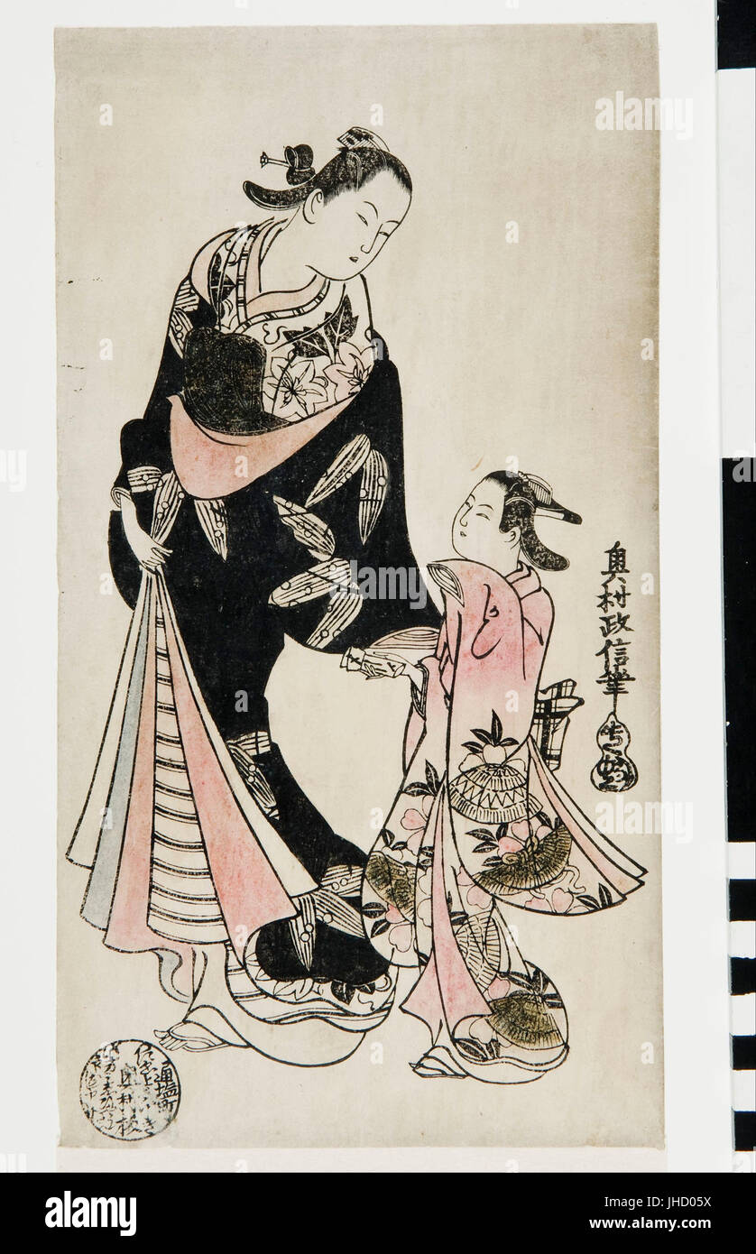 Okumura Masanobu Holzschnitt Stockfotografie Alamy