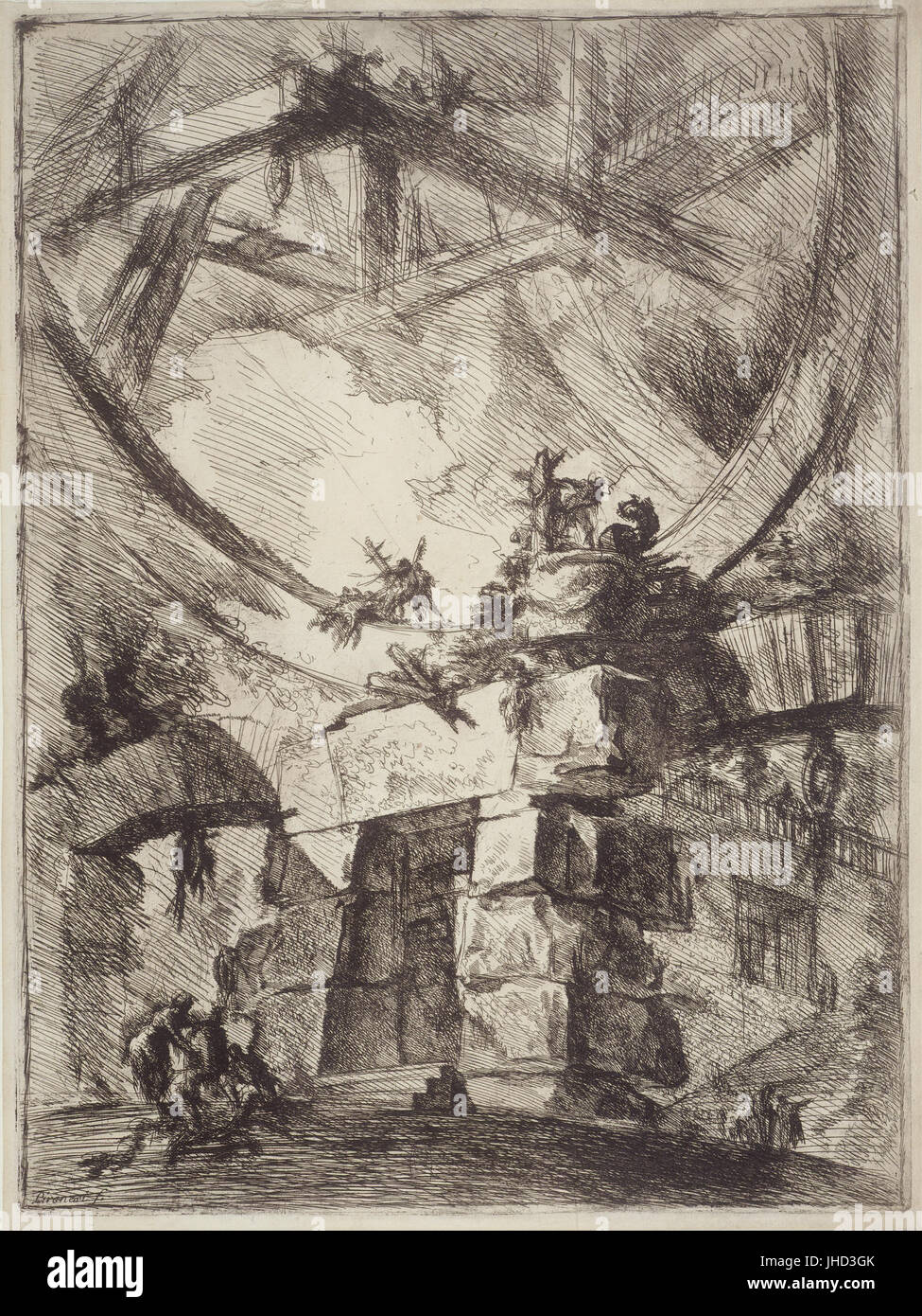 Giovanni Battista Piranesi, Italienisch - Riesenrad- Stockfoto