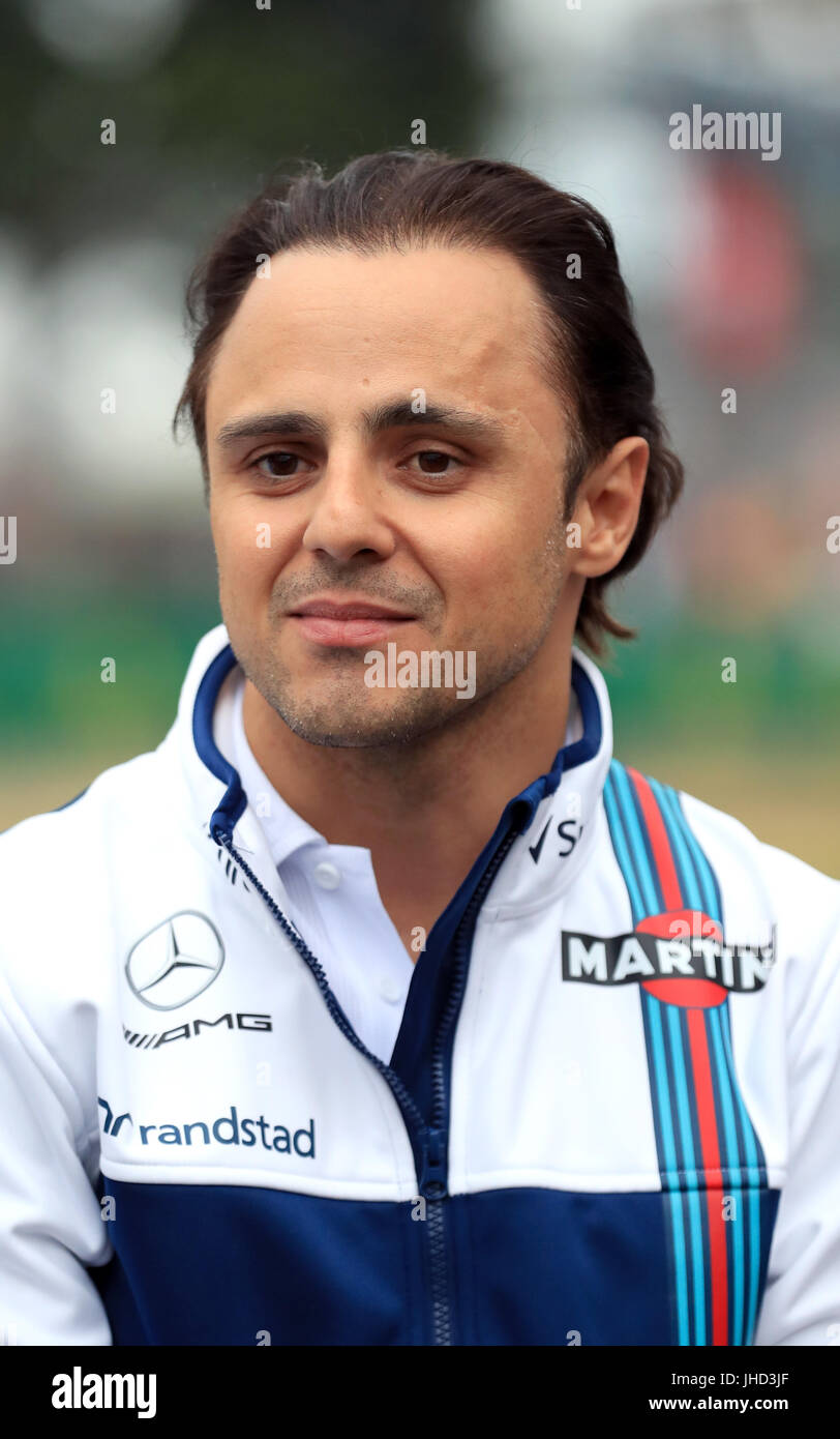 Williams' Felipe Massa Paddock tagsüber von 2017 britischen Grand Prix in Silverstone, Towcester. PRESSEVERBAND Foto. Bild Datum: Donnerstag, 13. Juli 2017. Siehe PA Geschichte AUTO Briten. Bildnachweis sollte lauten: Tim Goode/PA Wire. Einschränkungen: Nur zur redaktionellen Verwendung. Kommerzielle Nutzung mit vorheriger Zustimmung von Teams. Stockfoto