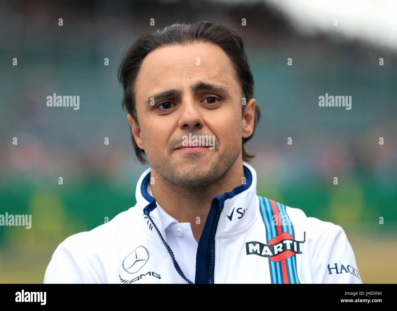 Williams' Felipe Massa Paddock tagsüber von 2017 britischen Grand Prix in Silverstone, Towcester. PRESSEVERBAND Foto. Bild Datum: Donnerstag, 13. Juli 2017. Siehe PA Geschichte AUTO Briten. Bildnachweis sollte lauten: Tim Goode/PA Wire. Einschränkungen: Nur zur redaktionellen Verwendung. Kommerzielle Nutzung mit vorheriger Zustimmung von Teams. Stockfoto