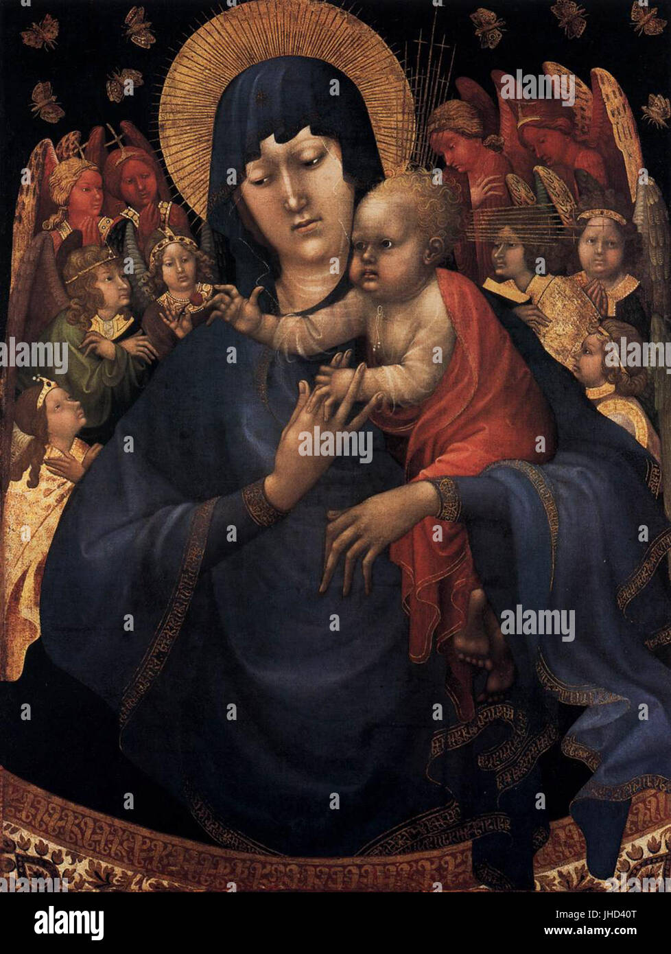 Jean Malouel, Jungfrau und Kind mit Engeln, ca. 1410 (Madonna Delle