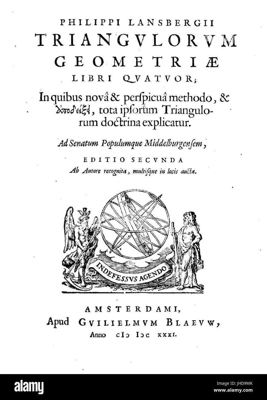 Lansberge - Triangulorum Geometriae Libri Quatuor, 1631-201992 Stockfoto