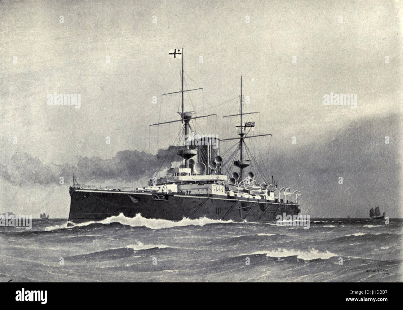 HMS Centurion (1892) Stockfoto