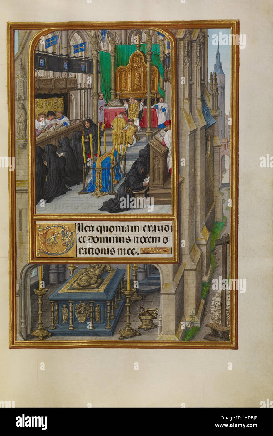 Master of James IV von Schottland (Flämisch, vor 1465 - etwa 1541) - Office of the Dead - Stockfoto
