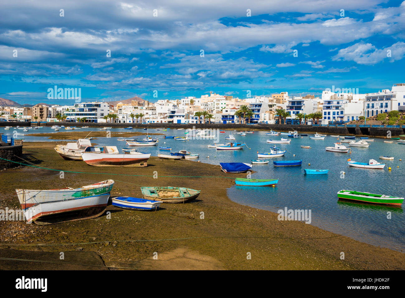 Hafen von Arrecife, Lanzarote, Kanarische Inseln, Spanien Stockfoto