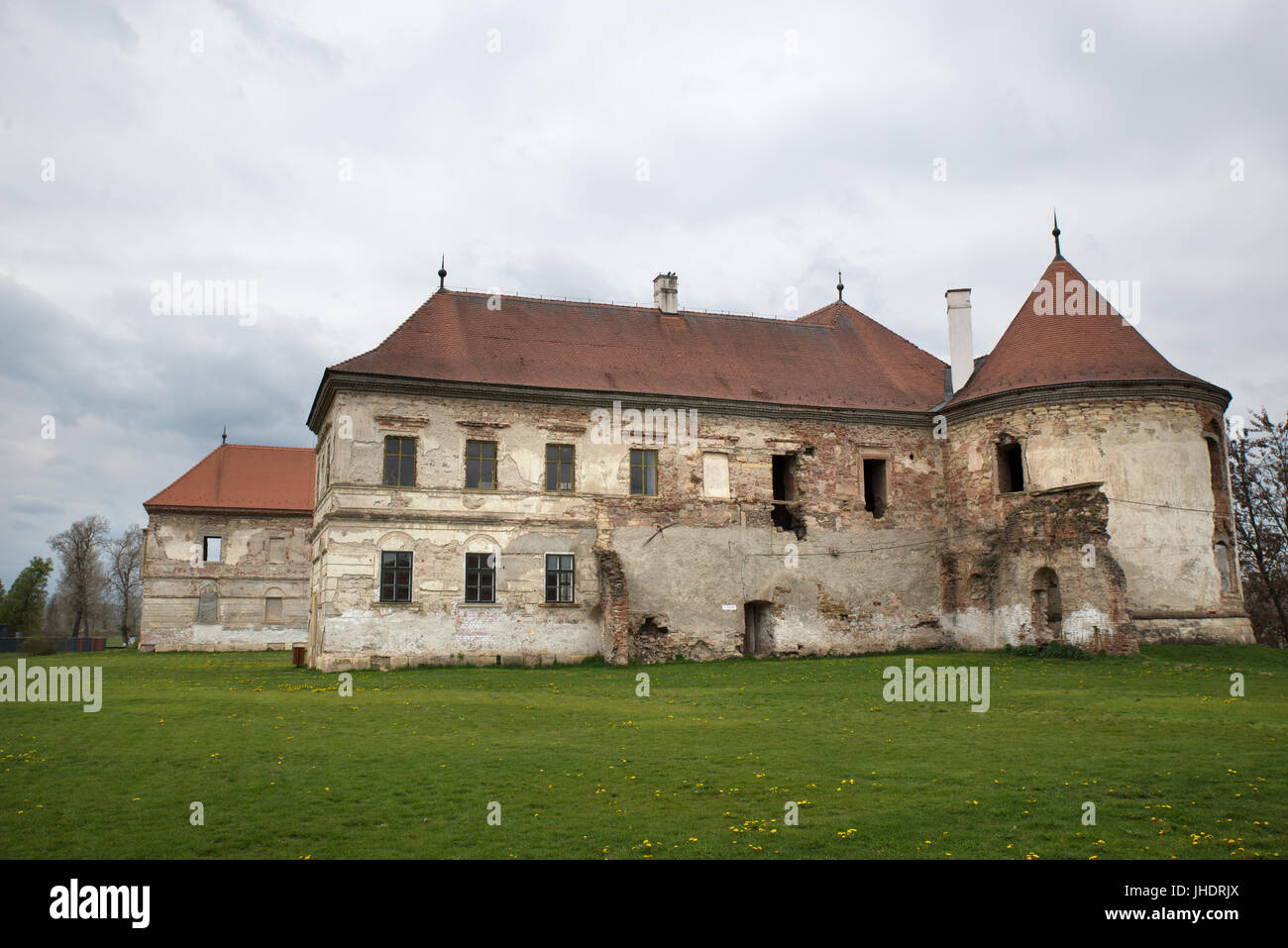 Seitenansicht von Schloss Banffy, Bontida, Rumänien Stockfoto