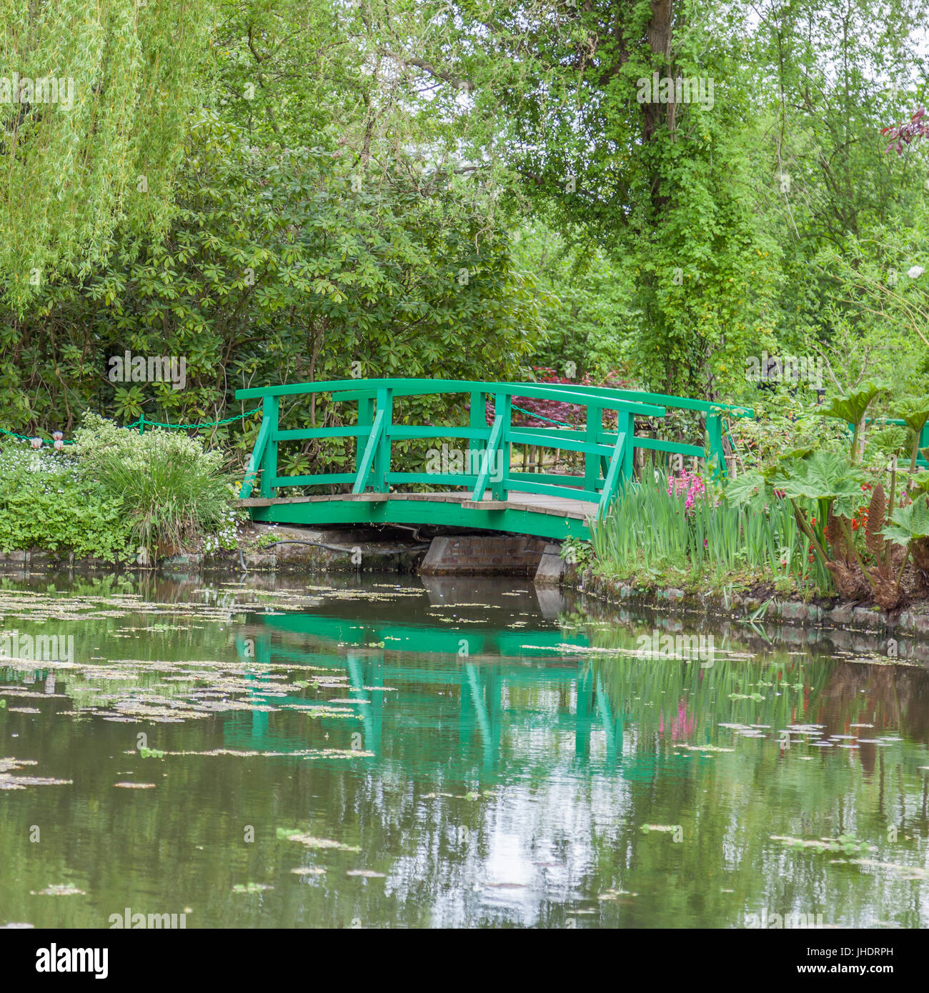 Brücke in Garten in Giverny, Dorf liegt 80 Kilometer (50 Meile