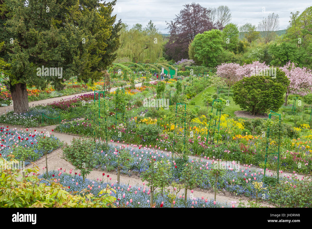 Garten in Giverny, Dorf liegt 80 Kilometer (50 Meile) von Paris