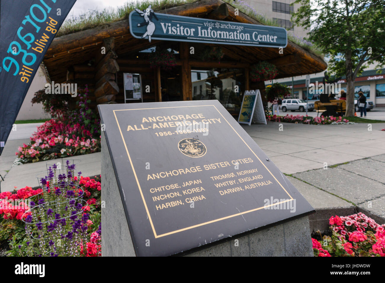 Visitor Information Center, Anchorage, Alaska, USA Stockfoto