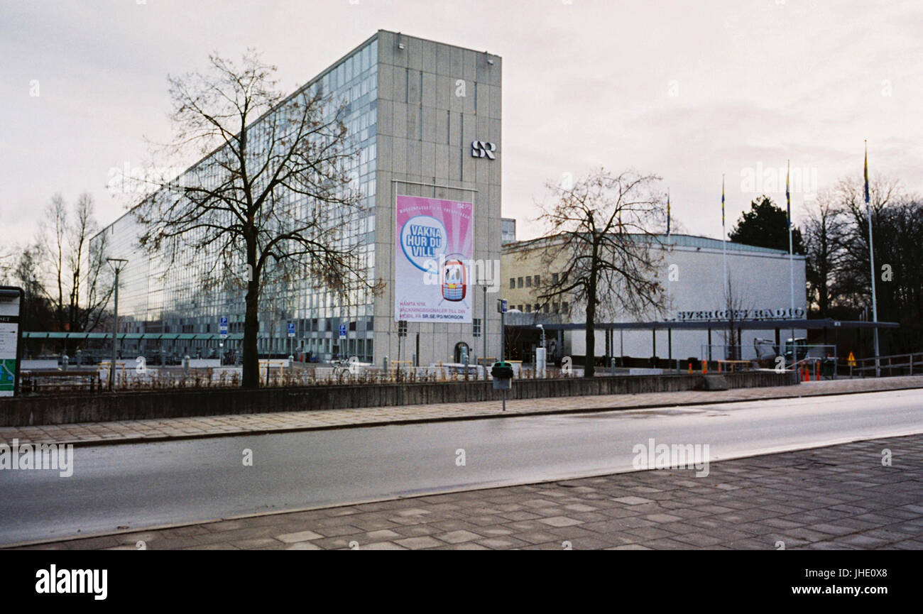 SCHWEDISCHE RADIO zentrale Stockholm Schweden Stockfoto