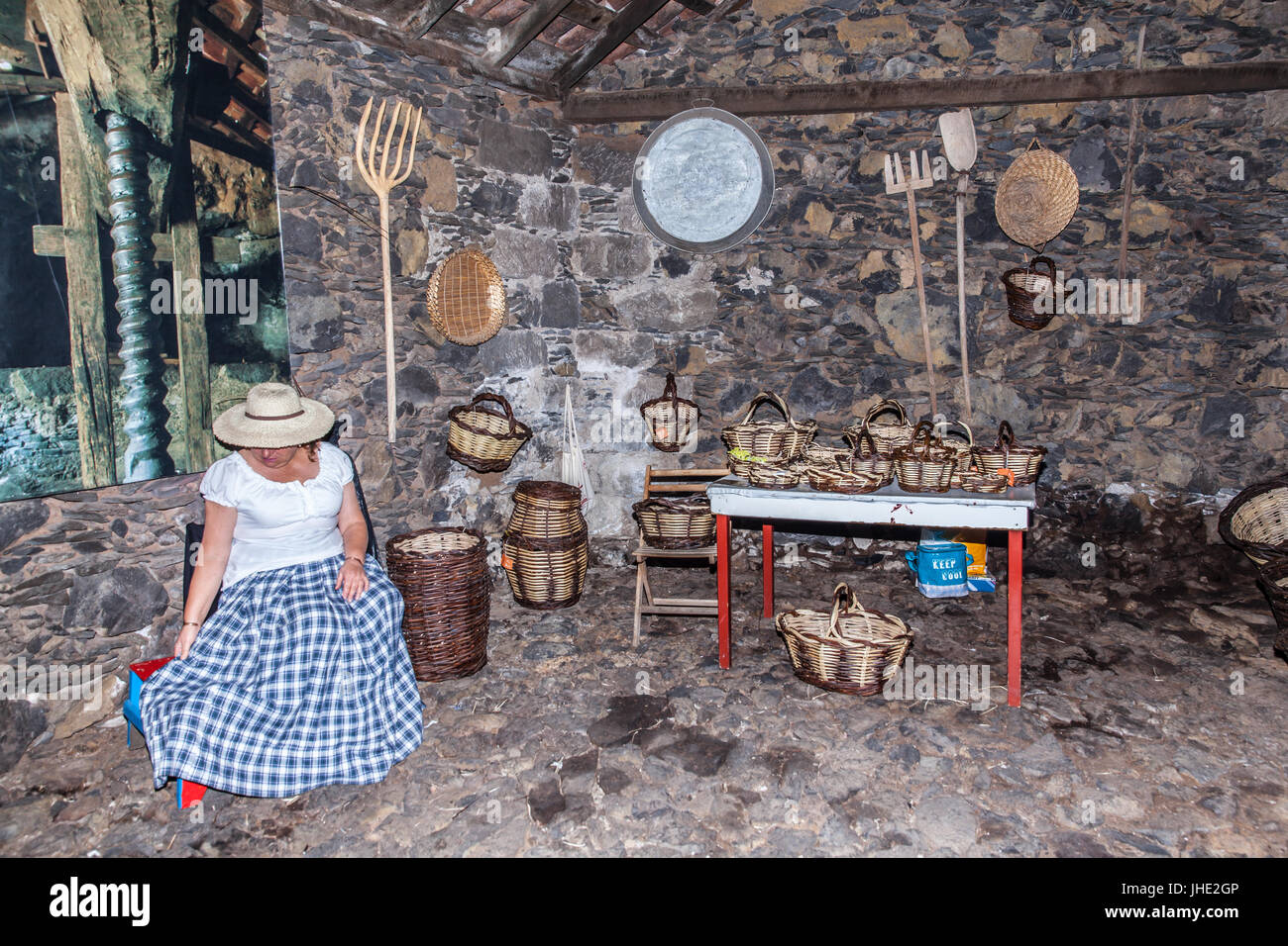 Feier des ländlichen Traditionen Chirche. Chirche Gemeinde (Insel Teneriffa) Spanien Stockfoto