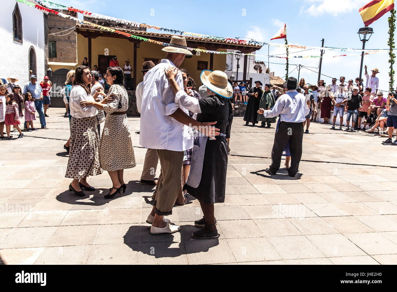 Feier des ländlichen Traditionen Chirche. Chirche Gemeinde (Insel Teneriffa) Spanien Stockfoto