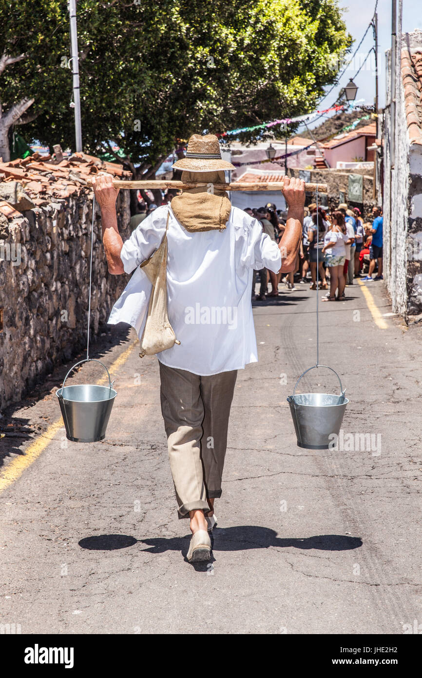 Feier des ländlichen Traditionen Chirche. Chirche Gemeinde (Insel Teneriffa) Spanien Stockfoto