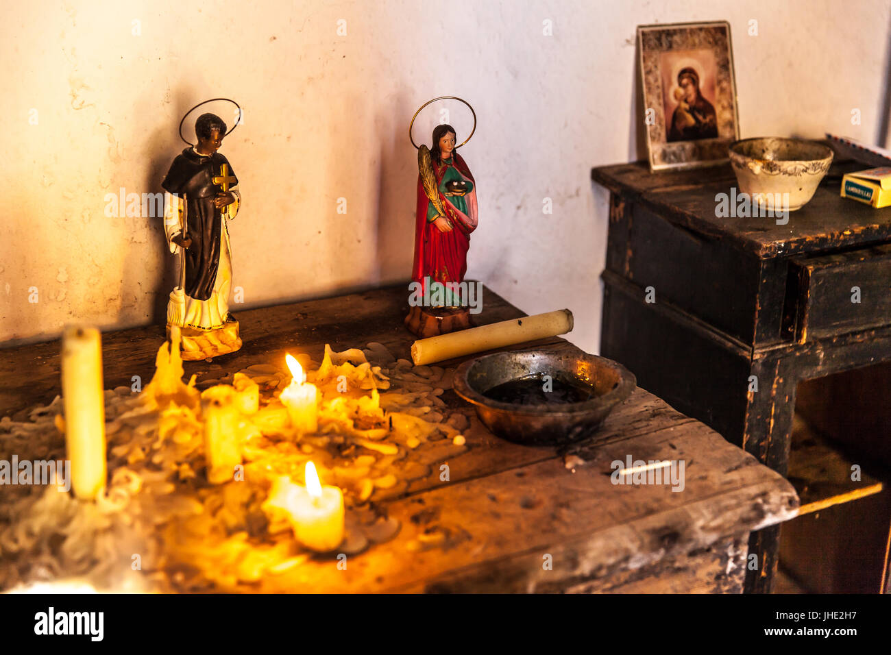 Feier des ländlichen Traditionen Chirche. Chirche Gemeinde (Insel Teneriffa) Spanien Stockfoto