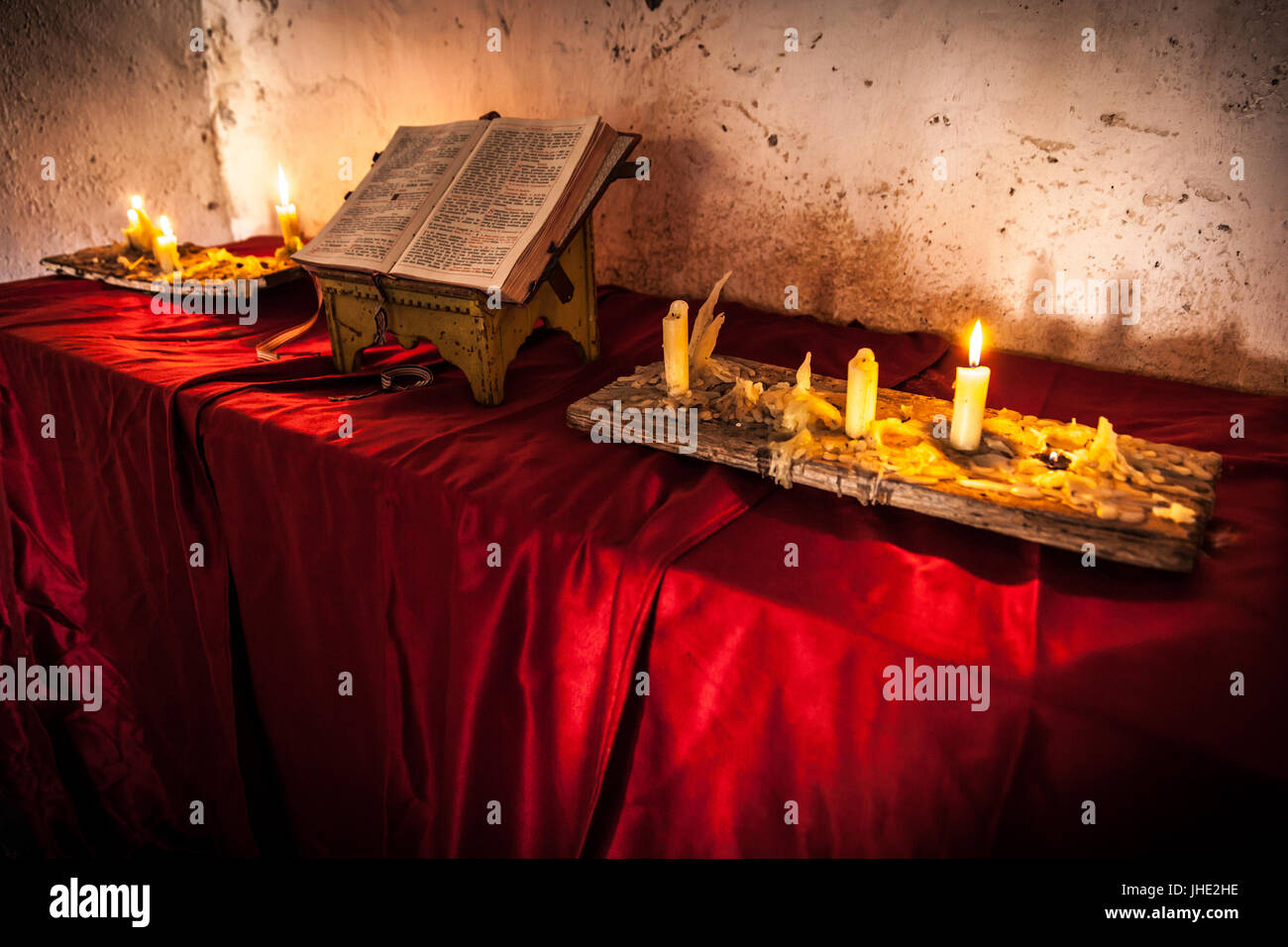 Feier des ländlichen Traditionen Chirche. Chirche Gemeinde (Insel Teneriffa) Spanien Stockfoto