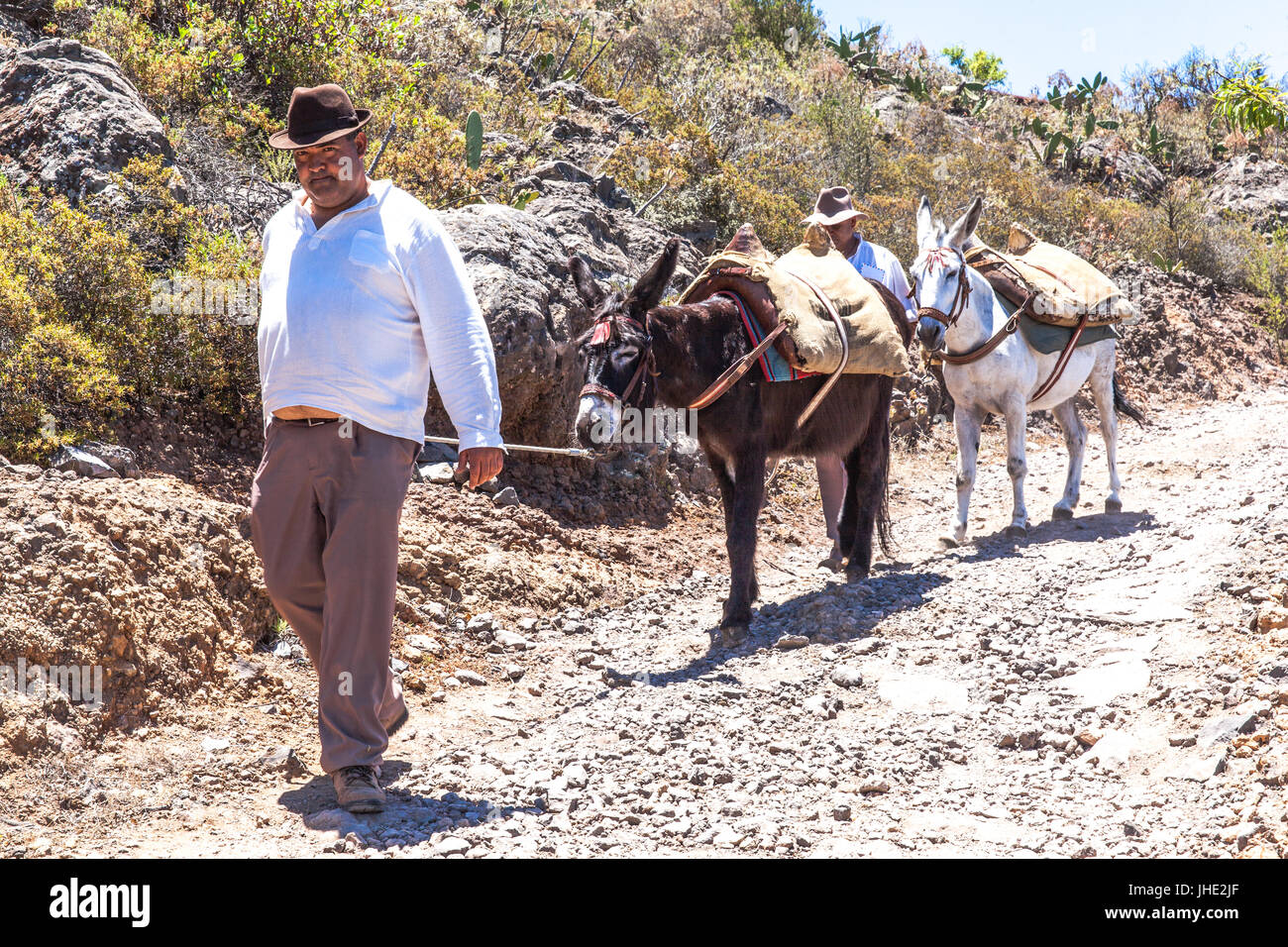 Feier des ländlichen Traditionen Chirche. Chirche Gemeinde (Insel Teneriffa) Spanien Stockfoto