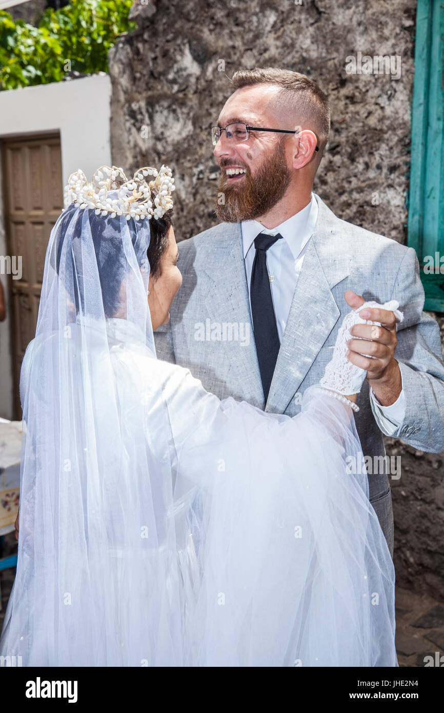 Feier des ländlichen Traditionen Chirche. Chirche Gemeinde (Insel Teneriffa) Spanien Stockfoto
